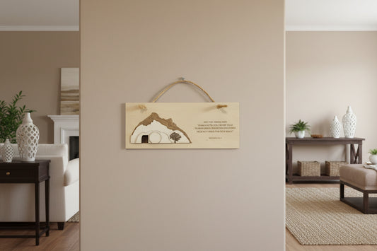 He Is Risen! engraved wooden picture