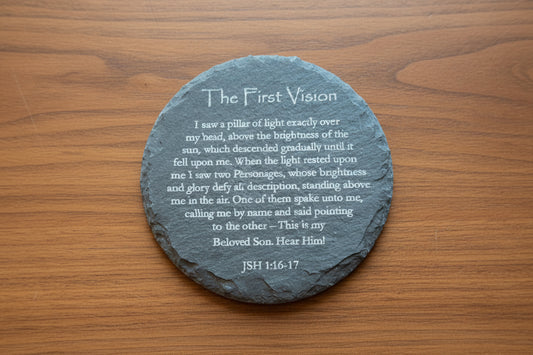 Slate Coaster - First Vision